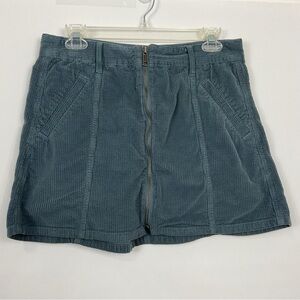American Eagle Hi Rise A Line Corduroy Zip‎ Front Mini Skirt Size 10